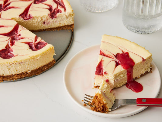 Strawberry Swirl Cheesecake