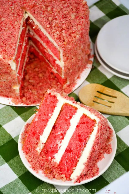 Strawberry Crunch Cake