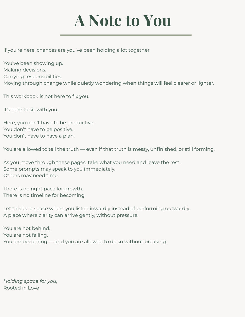 Becoming Without Breaking: A Guided Workbook for Women Navigating Life Transitions