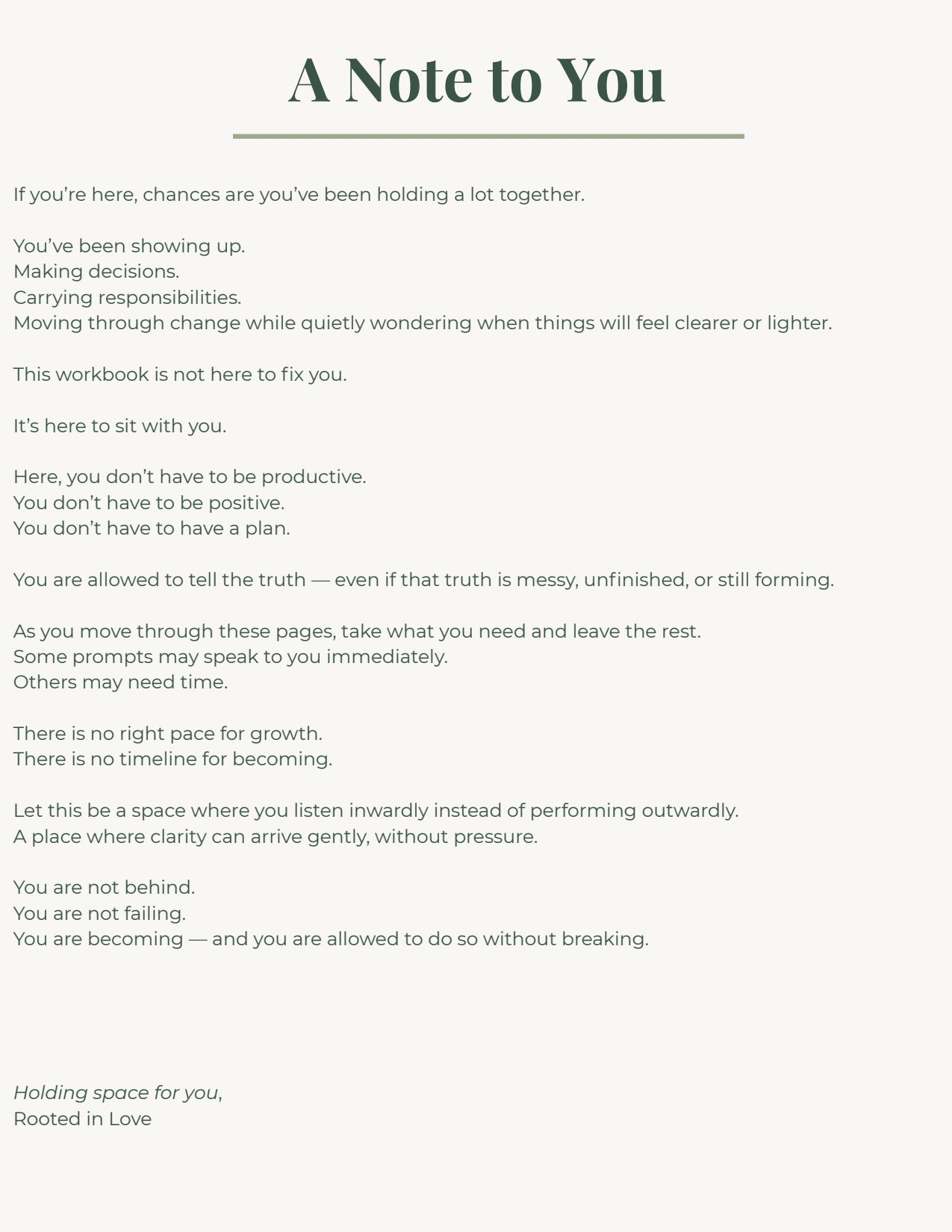 Becoming Without Breaking: A Guided Workbook for Women Navigating Life Transitions