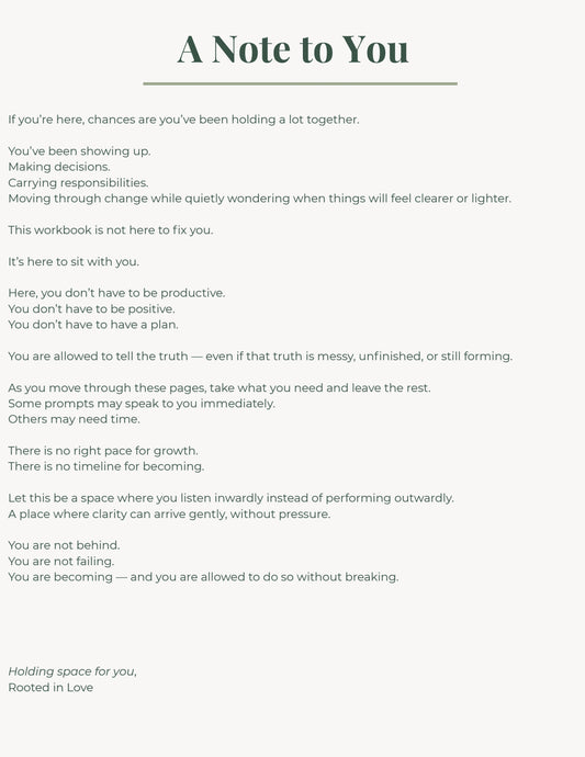 Becoming Without Breaking: A Guided Workbook for Women Navigating Life Transitions